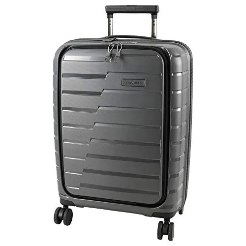 Travelite Air Base 4 Rollen Kabinentrolley 55 cm mit Laptopfach - Koffer mit praktischem Laptopfach, ideal für Geschäftsreisen und Kurztrips, leicht und wendig dank 4 Rollen.