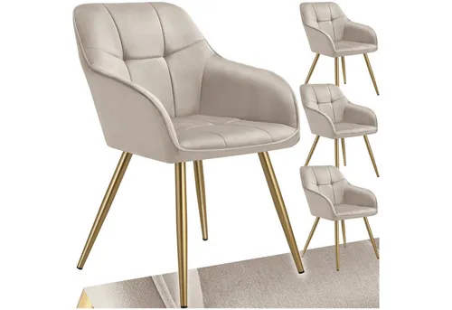 TecTake Stuhl Marilyn in grau von tectake