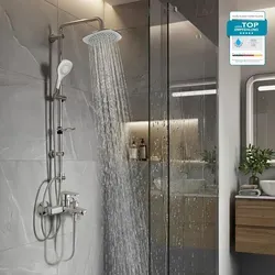 HANSGROHE Wannenarmatur Vernis Blend – Einhebel-Duschsystem mit Handbrause oder Regendusche - Moderne Hansgrohe Vernis Blend Wannenarmatur für Badewanne und Dusche. Mit präziser Temperaturregelung und komfortablem Umsteller. Ideal für zeitgemäße Badezimmergestaltung.