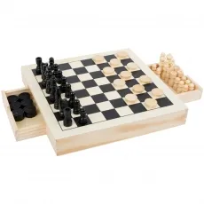 small foot Spiele-Set Schach - Dame & Mühle 287584