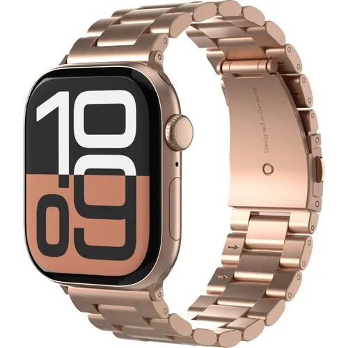 Vonmählen Gliederarmband 2 für Apple Watch 40/41 - Roségold - Hochwertiges Gliederarmband aus 316L-Edelstahl für Apple Watch 40/41, vereint klare Linien mit kompromissloser Qualität und Robustheit. Perfekt für stilbewusste Träger.