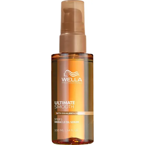 Wella Professionals Ultimate Smooth Miracle Oil Serum 100 ml - Haarserum für glattes, geschmeidiges Haar, nährt in nur 30 Sekunden und bietet bis zu 72 Stunden Frizz-Kontrolle sowie Schutz vor Hitze bis 230°C.