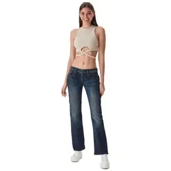 LTB Jeans Damen Stretch Valerie Bootcut Fit Jeanshose Hose Denim Tiefer Bund, Farbe:Mambo Wash (2478), Größe:29W / 30L
