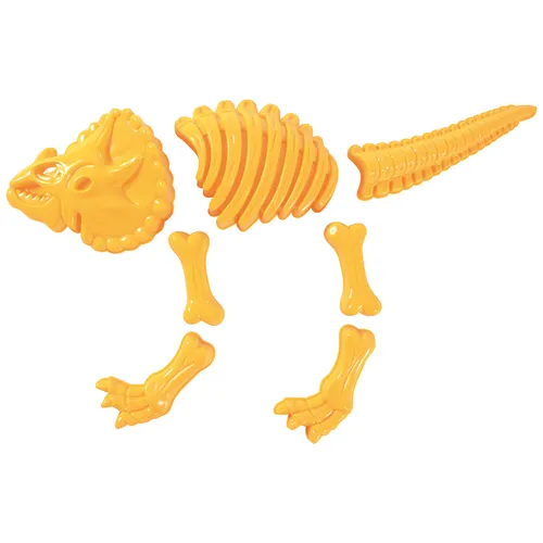 EDUPLAY 160310 Sandformen Triceratops, gelb, 7-teilig (1 Set)