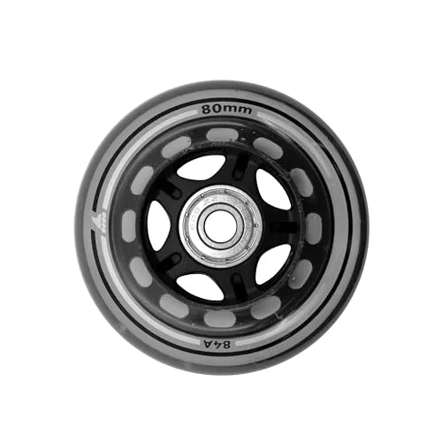 ROLLERBLADE 80MM/SG7 WHEEL/BEARING XT - Cruiserboards - Langlebige 80 mm Rollen mit hervorragendem Grip und Vibrationsdämpfung, ideal für ein optimales Rollverhalten. Set besteht aus 8 Rollen und Lagern, bereits vormontiert.