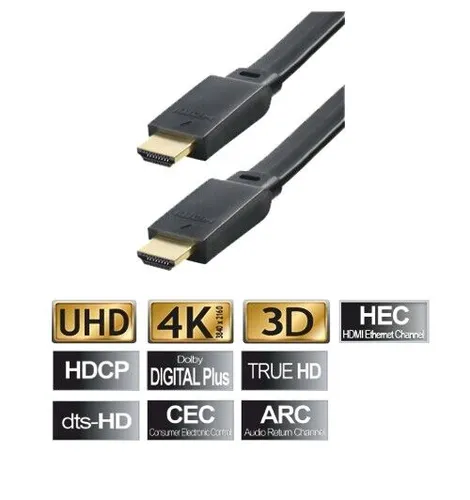 Produktbild JAMEGA 20m Flaches HDMI-Kabel | 4K Ultra HD & Full HD Unterstützung