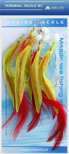 MIKADO Meeresvorfach Dorschvorfach Pilkvorfach 5 HAIR TUBE 6cm Haken 4/0