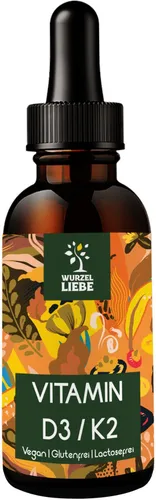 WURZELLIEBE® Vitamin D3 K2 Tropfen hochdosiert