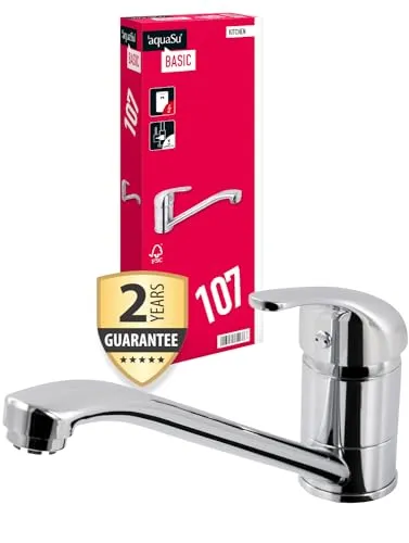 Produktbild aquaSu® Basic Einhandmischer Tiado für Küchenspüle | Niederdruck | Chrom