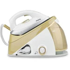 H.Koenig V28 Dampfbügelstation - 6 bar Dampfdruck, kontinuierlicher Dampfausstoß von 150 g/min und Keramiksohle für müheloses Bügeln