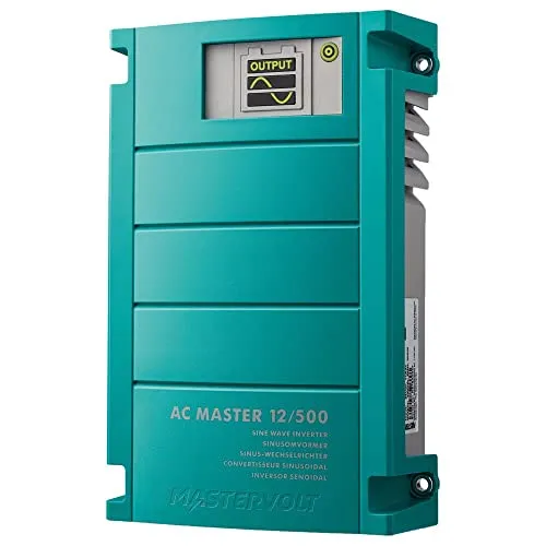 Mastervolt AC Master Wechselrichter 500 W, 12 V auf 230 V - Wechselrichter für semiprofessionellen Einsatz mit reiner Sinuswelle, ideal für instabile Stromnetze; bietet zuverlässigen Mehrfachschutz und leisen Betrieb.