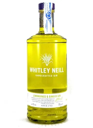 Whitley Neill Handcrafted Lemongras & Ginger Gin 43% 0,7l - Gin mit einzigartigem Lemongras- und Ingwergeschmack, ideal für kreative Cocktails oder pur. Ein handgefertigter Genuss aus England für Gin-Liebhaber.
