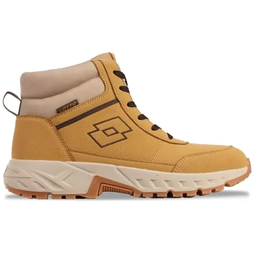Lotto Schnürboots Gr. 42 - Wanderschuhe mit griffiger, zweifarbiger Sohle und bequem gepolstertem Schaftrand, ideal für Outdoor-Aktivitäten und lässige Looks.
