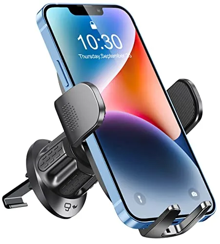 Glangeh Handyhalterung Auto Lüftung [2024 Upgraded Hook], 360° Drehbar Universal Handy Halterung Auto, KFZ Auto Handyhalterung Kompatibel mit iPhone 15/14 Pro Max/13 Pro Galaxy S24 Ultra usw