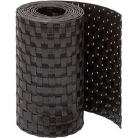 Jardinion Sichtschutzstreifen 250cm x 19cm x 2,4mm Dunkelbraun Blickdicht
