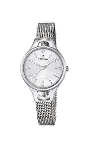 Festina Damen Digital Quarz Uhr mit Edelstahl Armband F16950/A
