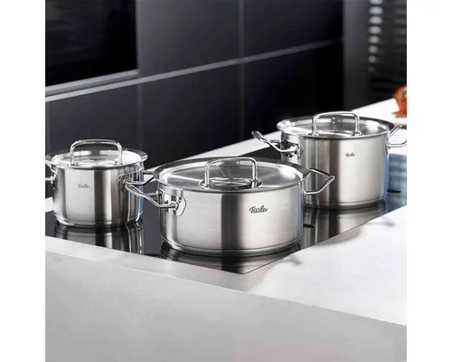 Fissler ORIGINAL-PROFI COLLECTION® Topfdeckel 24 cm - Zubehör für Töpfe & Pfannen, hitzebeständig bis 230°C und spülmaschinengeeignet – der ideale Ersatzdeckel aus hochwertigem Edelstahl.