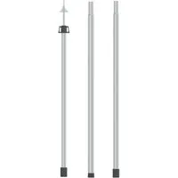 vidaXL Teleskop-Tarpstange 102-260 cm Aluminium - Zelt-Zubehör mit verstellbarer Länge von 102 bis 260 cm, ideal für einfache Montage von Tarps, Planen und Zelten, leichtes Aluminium für mühelosen Transport.