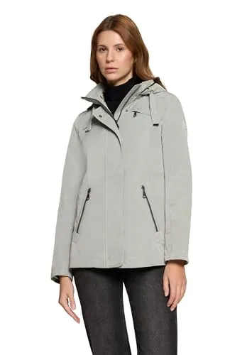 GIL BRET Damen Sommerjacke mit abnehmbarer Kapuze - Gr. 42, tea - Sportliche Sommerjacke mit taillierter Passform und stylishen Steppdetails. Die abnehmbare Kapuze und der praktische Reißverschluss machen sie zum idealen Begleiter für Freizeitlooks an warmen Tagen.