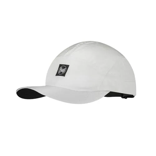 Buff Speed Cap - Ultraleichte Laufmütze in Weiß, Größe S/M - Caps & Hüte, ideal für Läufer und Outdoor-Enthusiasten mit atmungsaktivem Material für optimale Belüftung und reflektierenden Details für mehr Sicherheit.