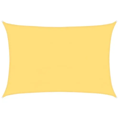 vidaXL Sonnensegel 160 g/m² Beige 5x6 m HDPE - Sonnenschutz für Garten und Terrasse, schimmel- und UV-beständig, wasserdurchlässig und einfach anzubringen mit Edelstahlverschlüssen und Seilen.