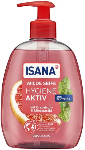ISANA Hygiene-Aktiv Grapefruit- & Minz-Extrakt Flüssigseife 0,5 l 4305615610320