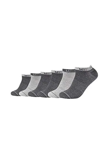 MUSTANG Herren Sneakersocken 6er Pack 39/42 dark grey mix