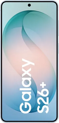 Samsung Galaxy S26+ 512 GB Sky Blue - 6,7 Zoll Dynamic AMOLED 2X Display mit adaptivem 120 Hz, leistungsstarker 4.900 mAh Akku für schnelles Laden und vielseitige Kamerafunktionen für beeindruckende Fotos.