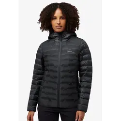 Jack Wolfskin PASSAMANI DOWN HOODY W RDS grau XL (46) - Funktionsjacke mit 90% Entendaunenfüllung, wasserdicht und winddicht – ideal für Outdoor-Aktivitäten bei kaltem Wetter.