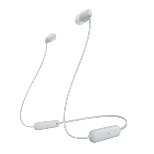 Sony kabellose WI-C100 In-Ear-Kopfhörer in weiß von Sony