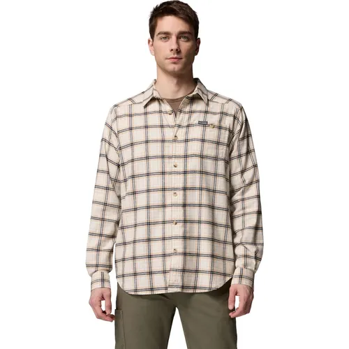 Columbia Cornell Woods Flannel Long Sleeve Shirt chalk quad check (192) M