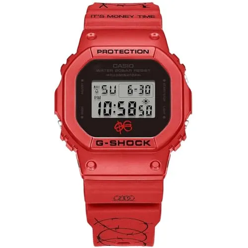Casio Uhr G-Shock DW-5600SFE25-4ER x Kugel Ebbasta Rot in rot von CASIO
