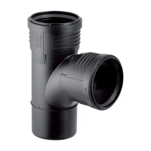 Geberit Silent PP Bogenabzweig 390454141 DN 90/90, 87,5Grad, mit Innenradius