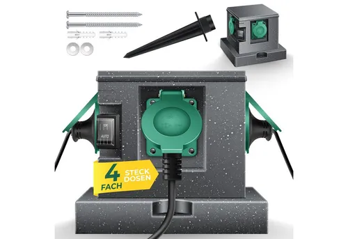 KESSER Gartensteckdose in Steinoptik