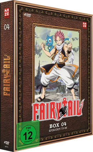 Fairy Tail - TV-Serie - Vol.4 - [DVD] - Fantasy-Anime-Serie, freigegeben ab 12 Jahren, voller Abenteuer und Magie für junge und junggebliebene Fans.