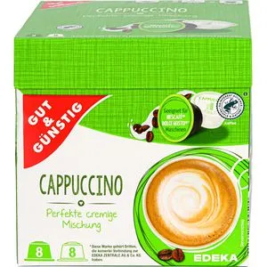 G&G Cappuccino Kaffeekapseln geeignet für Nescafe Dolce Gusto 1x8 Portionen