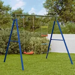 vidaXL Schaukel-Set mit Schaukelsitz und Strickleiter