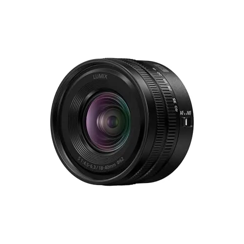 Panasonic Lumix S 18-40mm f4,5-6,3 L-Mount - Kompaktes Zoomobjektiv - Objektive mit einzigartiger Brennweite von 18mm bis 40mm, ideal für den täglichen Gebrauch und vielseitige Fotografie.