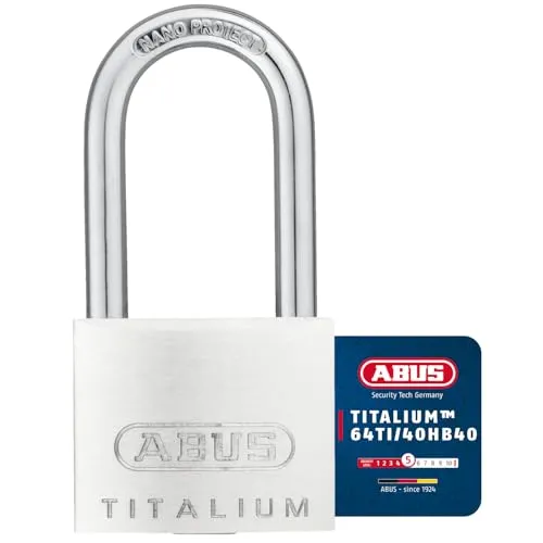Abus Titalium Vorhangschloss Vorhängeschloss - 64TI 40HB40 - inkl. 2 Schlüssel