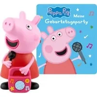 tonies Peppa Wutz Hörfigur für Toniebox - Meine Geburtstagsparty, 8 spannende Geschichten für Kinder ab 3 Jahren, Spielzeit ca. 43 Minuten