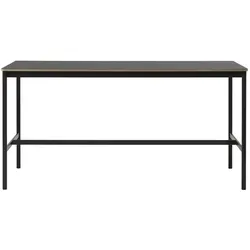 Muuto Base Stehtisch, 190 x 85 cm, höhe 95 cm, schwarz linoleum / schwarz