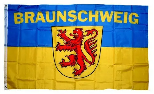 Flagge / Fahne Braunschweig Wappen Fan Hissflagge 90 x 150 cm