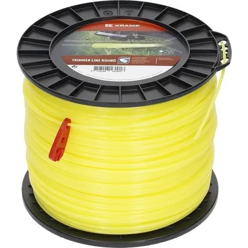 Mähfaden 2.4mm 180m Ersatzfaden Motorsense Freischneider Trimmerfaden rund gelb