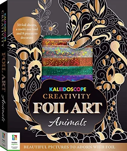 Hinkler Pty Ltd Kaleidoscope Creativity Foil Art Animals (Mixed Media Product)