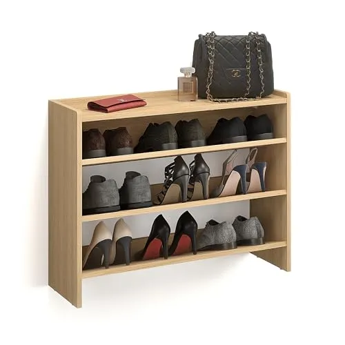 KOMTO Schuhregal Schmal in braun von KOMTO