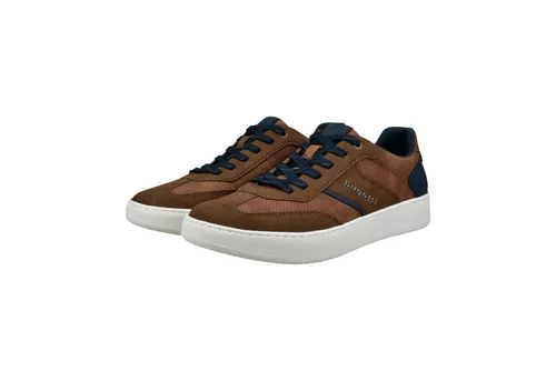 Bugatti Sneaker 325AVH0250006300 in Cognac - Modischer Herren-Sneaker aus hochwertigem Kunstleder mit weicher, herausnehmbarer Decksohle für hohen Tragekomfort. Flexible Laufsohle sorgt für guten Halt und Dämpfung. Ideal für den sportlichen Look!