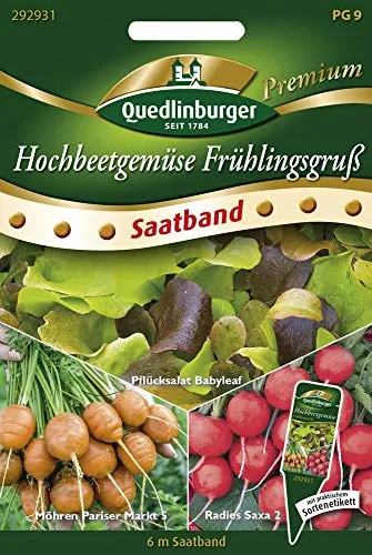 Quedlinburger 292931 Hochbeet Frühlingsgruß (Saatband)