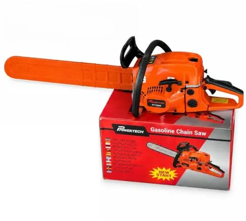 Benzin-Kettensäge 3,5 PS 2-Takt Motor 52cm Führungsschiene 20' Zoll Sicherheitsschalter,Benzin-Baumpflegesäge für Holzfällen,Gartenarbeit
