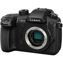 Lumix DC-GH5 Body - Spiegellose Digitalkamera - Spiegellose Digitalkamera mit 20.3 MPix und 4K/60 BpS, ideal für professionelle Videoproduktionen und kreative Fotografie.