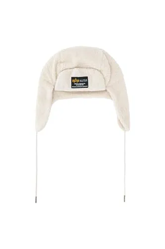 Alpha Industries Unisex Alpha Teddy Hat, Off White, One Size